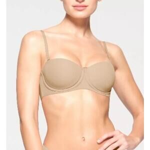SKIMS Fits Everybody Strapless Wired Bra Clay New Size 32B
